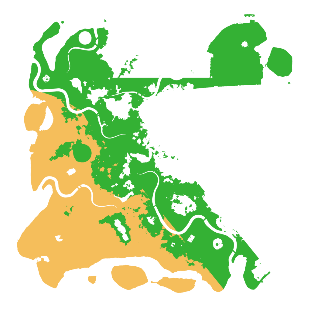 Biome Rust Map: Procedural Map, Size: 4500, Seed: 163487486