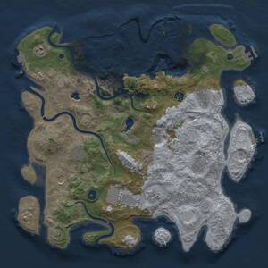 Thumbnail Rust Map: Procedural Map, Size: 4200, Seed: 1284868262, 16 Monuments