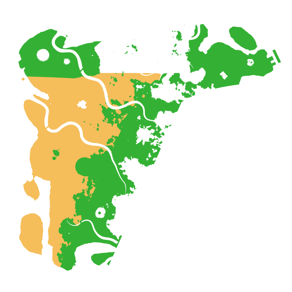 Biome Rust Map: Procedural Map, Size: 4200, Seed: 1284868262