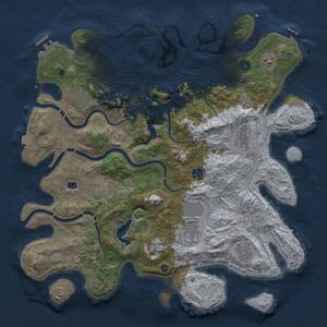 Thumbnail Rust Map: Procedural Map, Size: 4250, Seed: 483729753, 15 Monuments