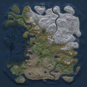 Thumbnail Rust Map: Procedural Map, Size: 4500, Seed: 225548847, 17 Monuments