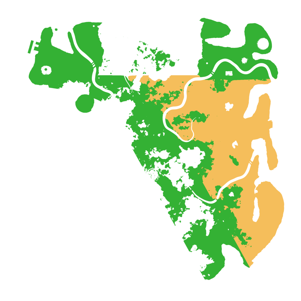 Biome Rust Map: Procedural Map, Size: 4600, Seed: 1639885995