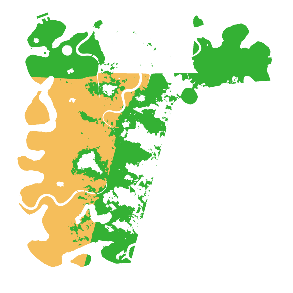 Biome Rust Map: Procedural Map, Size: 5000, Seed: 38457