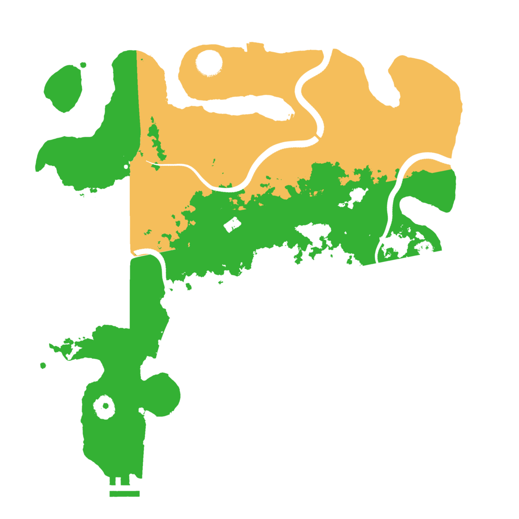 Biome Rust Map: Procedural Map, Size: 3500, Seed: 473065241