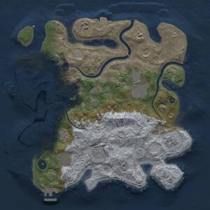 Thumbnail Rust Map: Procedural Map, Size: 3500, Seed: 473065241, 14 Monuments