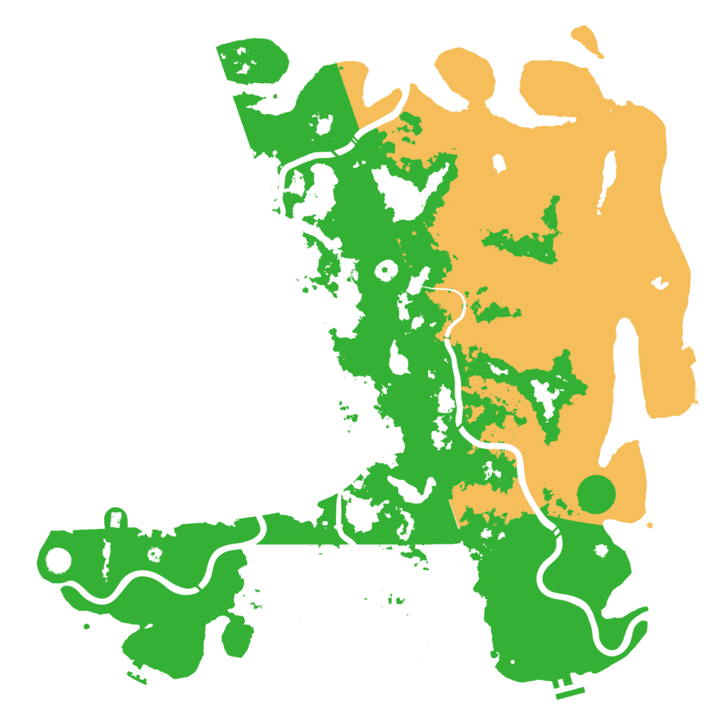 Biome Rust Map: Procedural Map, Size: 5000, Seed: 2114657857