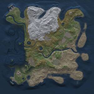 Thumbnail Rust Map: Procedural Map, Size: 3750, Seed: 20112025, 15 Monuments
