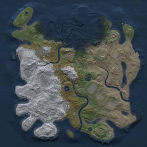 Thumbnail Rust Map: Procedural Map, Size: 3800, Seed: 1802, 15 Monuments