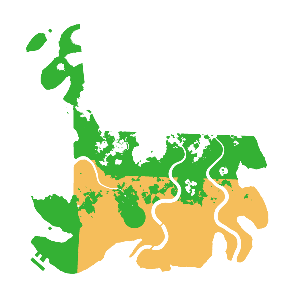 Biome Rust Map: Procedural Map, Size: 3500, Seed: 377660