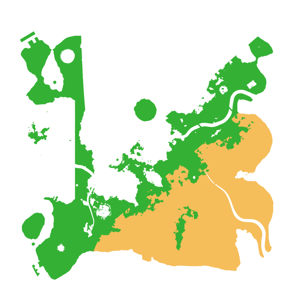 Biome Rust Map: Procedural Map, Size: 3750, Seed: 543271177