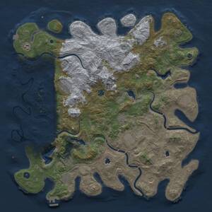 Thumbnail Rust Map: Procedural Map, Size: 5000, Seed: 47892, 17 Monuments