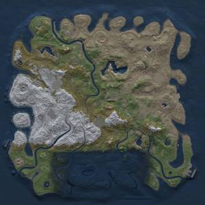 Thumbnail Rust Map: Procedural Map, Size: 4750, Seed: 1103268158, 17 Monuments