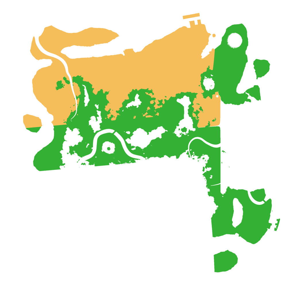 Biome Rust Map: Procedural Map, Size: 3500, Seed: 858260