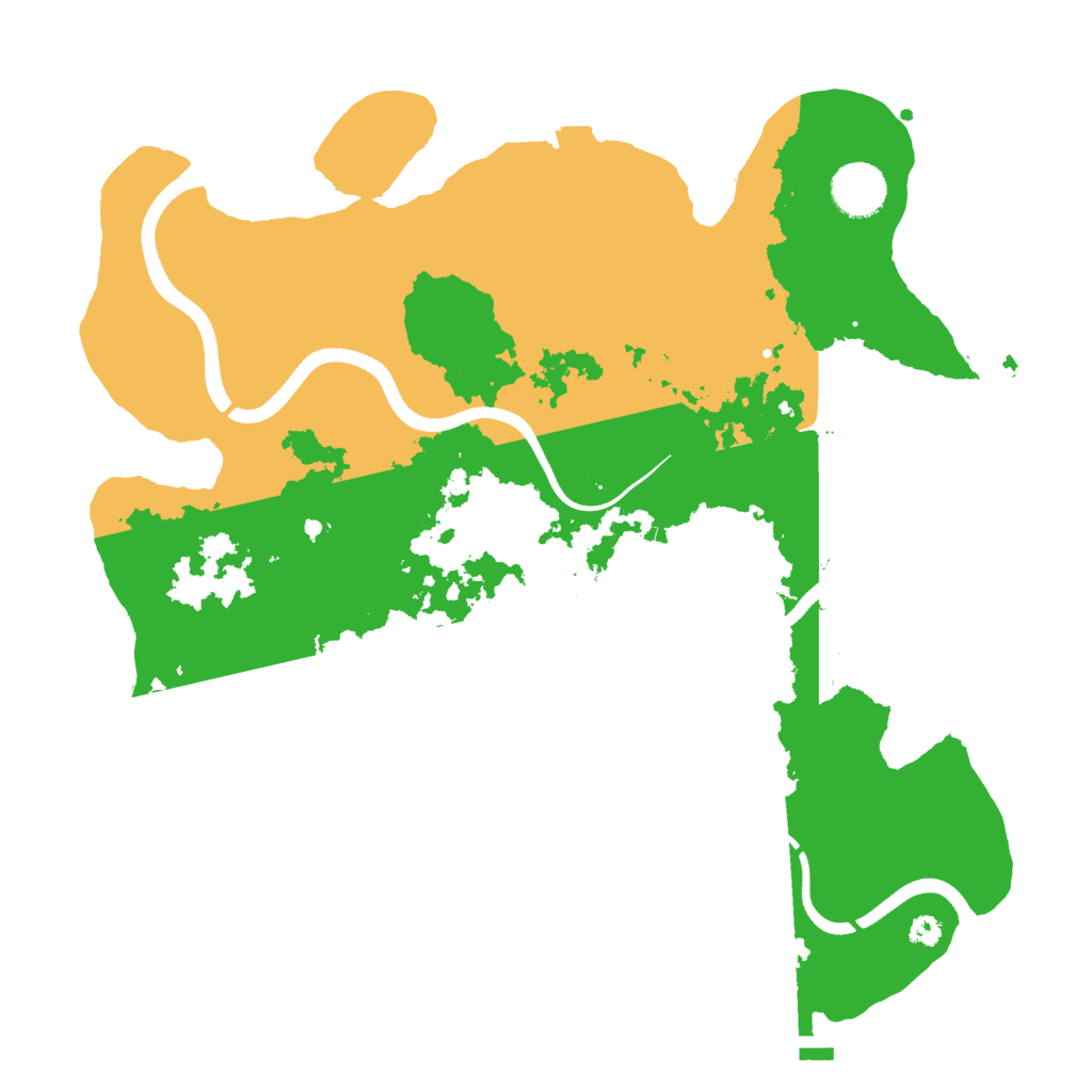 Biome Rust Map: Procedural Map, Size: 3500, Seed: 748083208