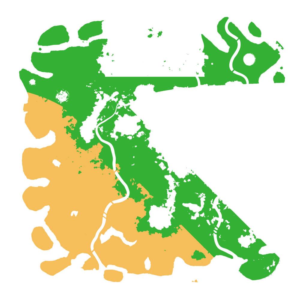 Biome Rust Map: Procedural Map, Size: 4500, Seed: 657164536