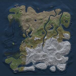 Thumbnail Rust Map: Procedural Map, Size: 4250, Seed: 321207036, 16 Monuments
