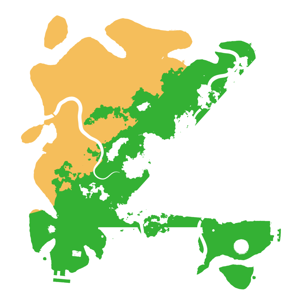 Biome Rust Map: Procedural Map, Size: 3600, Seed: 822919204