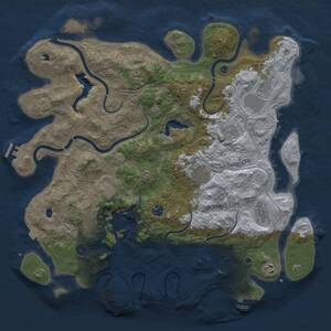 Thumbnail Rust Map: Procedural Map, Size: 4500, Seed: 8912542, 15 Monuments