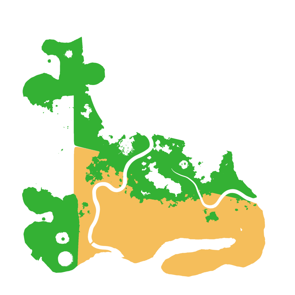 Biome Rust Map: Procedural Map, Size: 3500, Seed: 41172