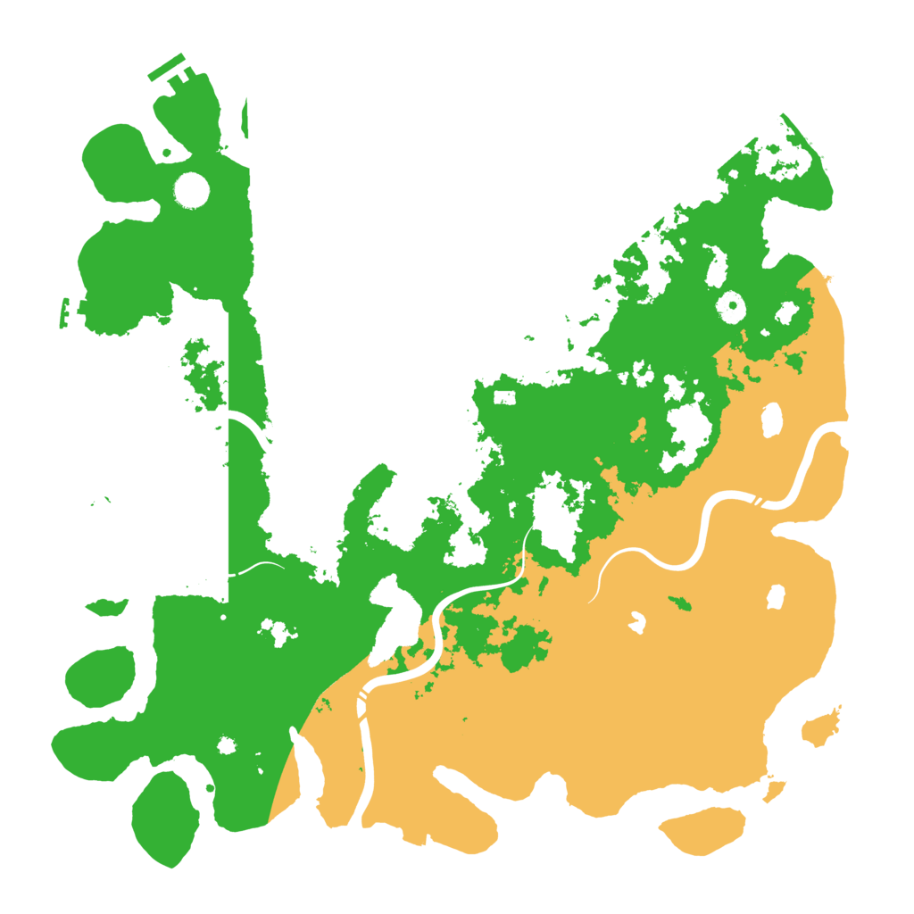 Biome Rust Map: Procedural Map, Size: 4500, Seed: 1611498006