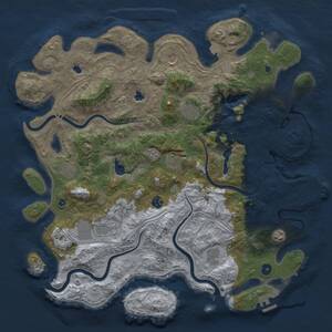 Thumbnail Rust Map: Procedural Map, Size: 4500, Seed: 474675517, 16 Monuments