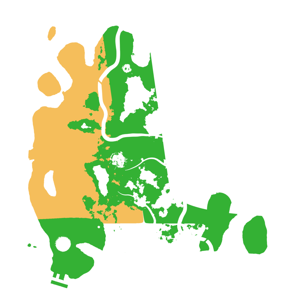 Biome Rust Map: Procedural Map, Size: 3500, Seed: 446831361