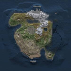 Thumbnail Rust Map: Procedural Map, Size: 2000, Seed: 1299608153, 5 Monuments