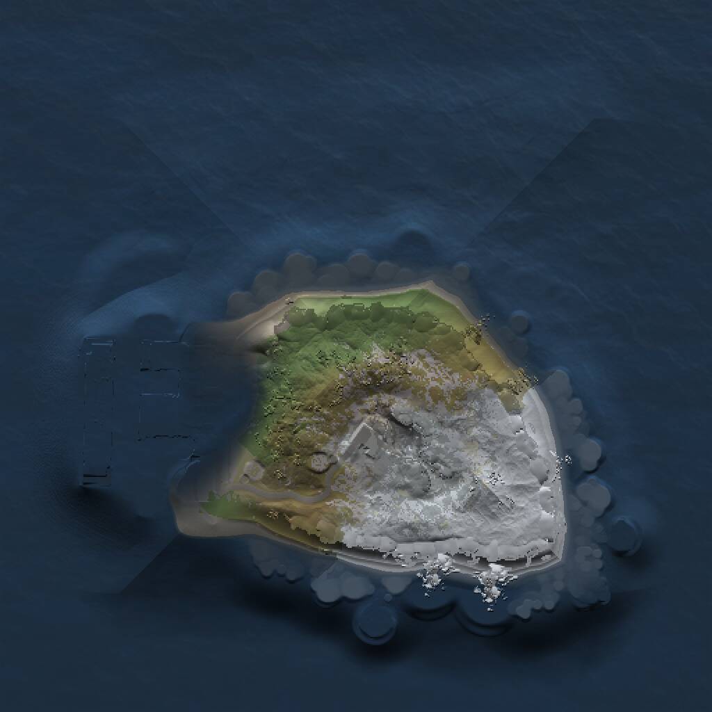 Rust Map: Procedural Map, Size: 1000, Seed: 14838, 2 Monuments