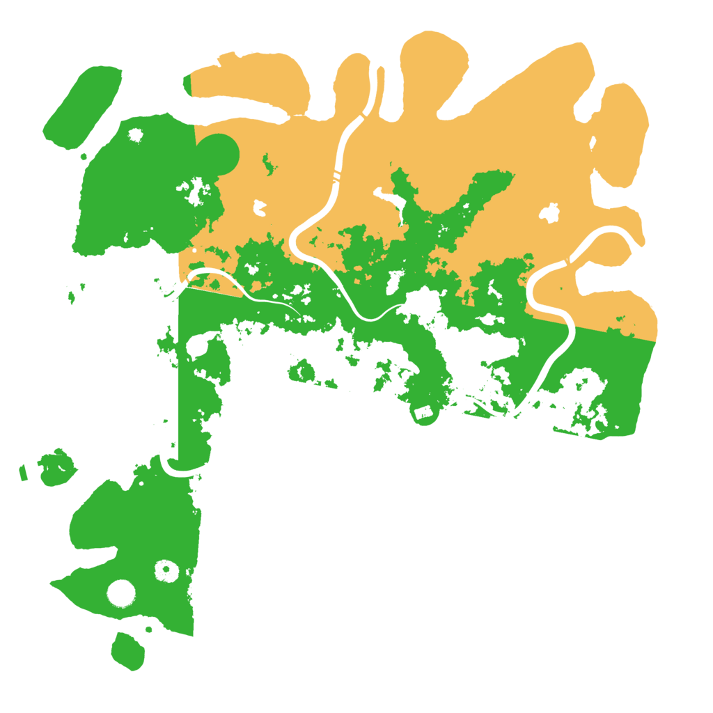 Biome Rust Map: Procedural Map, Size: 4500, Seed: 1545957372