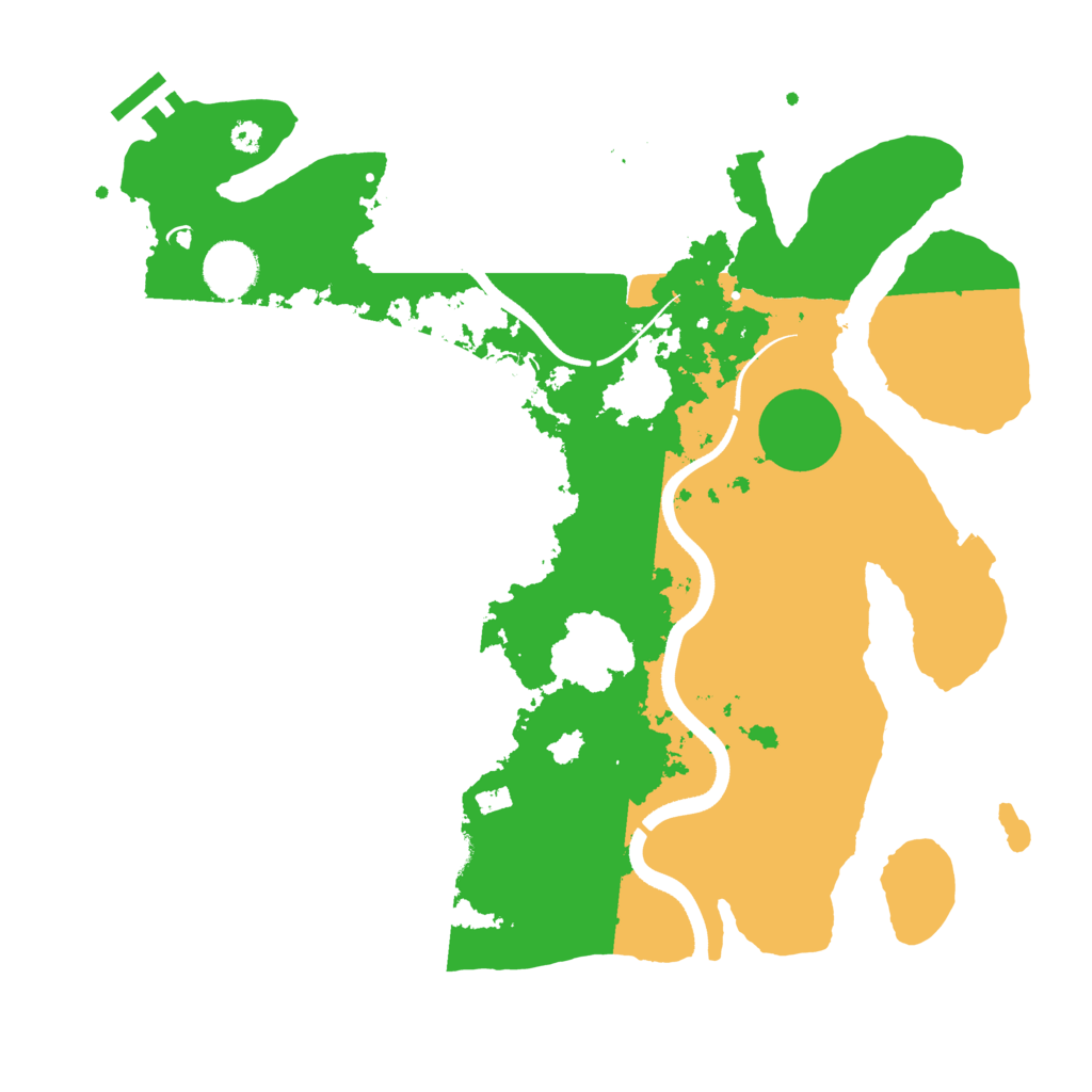 Biome Rust Map: Procedural Map, Size: 3500, Seed: 1125996825