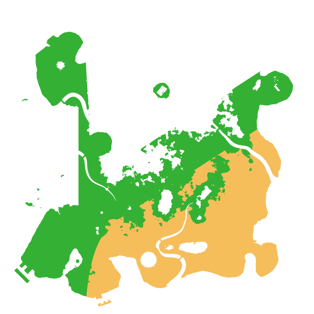 Biome Rust Map: Procedural Map, Size: 3500, Seed: 1622370850