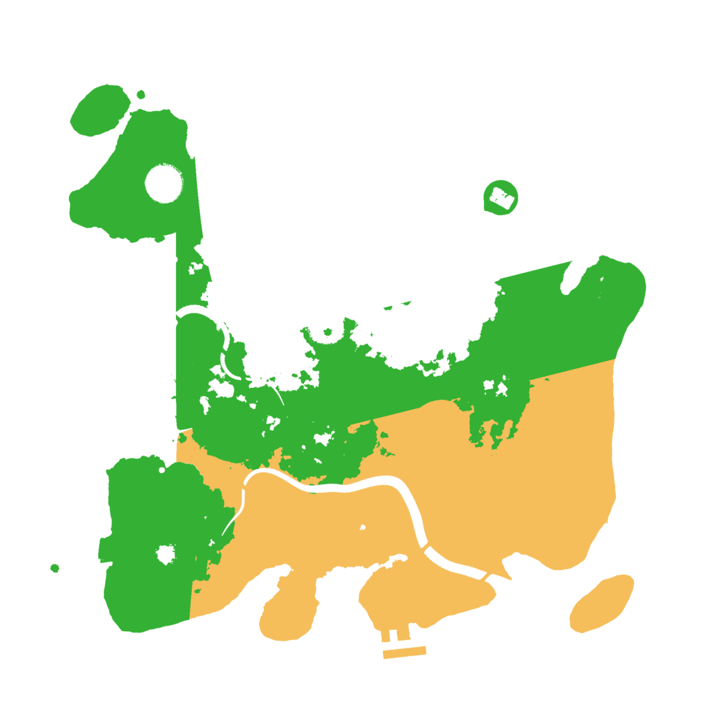 Biome Rust Map: Procedural Map, Size: 3300, Seed: 70020208