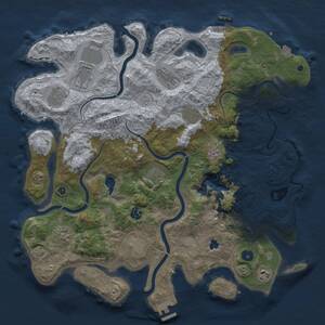 Thumbnail Rust Map: Procedural Map, Size: 4200, Seed: 800329714, 16 Monuments