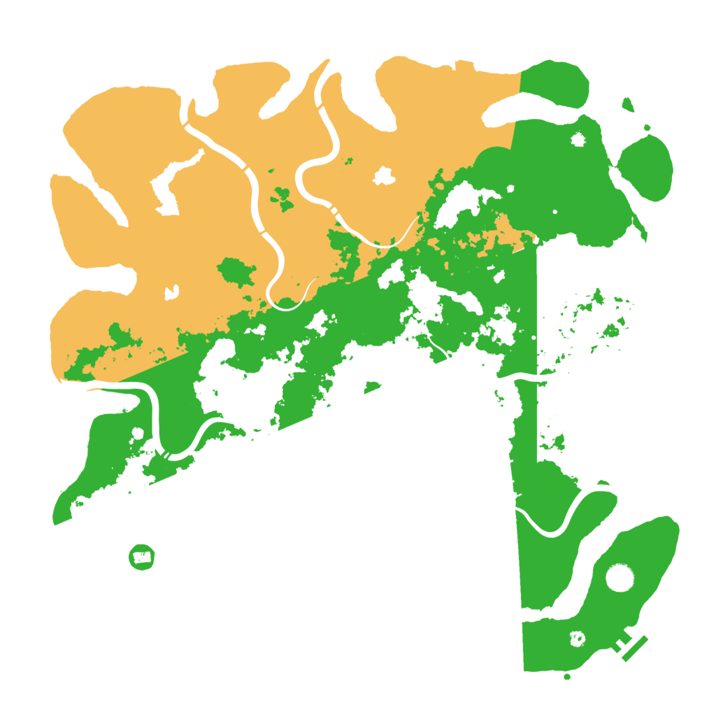 Biome Rust Map: Procedural Map, Size: 4500, Seed: 524824139