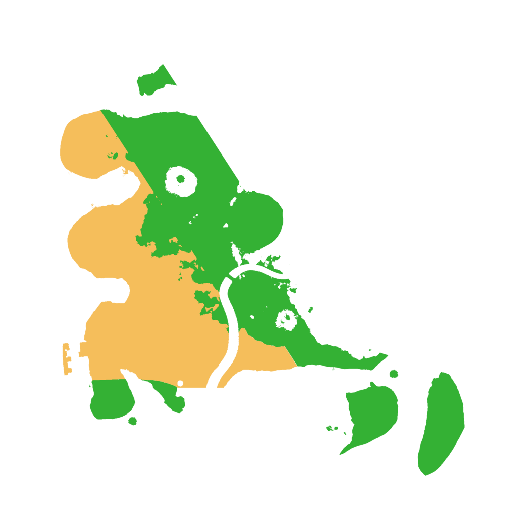 Biome Rust Map: Procedural Map, Size: 2500, Seed: 1374542350