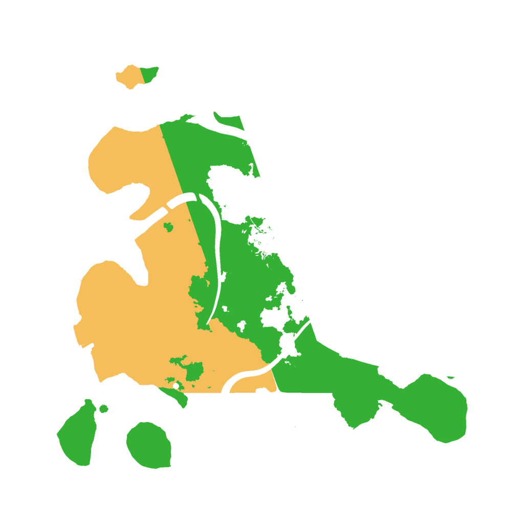 Biome Rust Map: Procedural Map, Size: 2500, Seed: 300782901