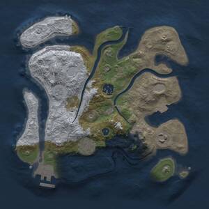 Thumbnail Rust Map: Procedural Map, Size: 2800, Seed: 710599783, 9 Monuments
