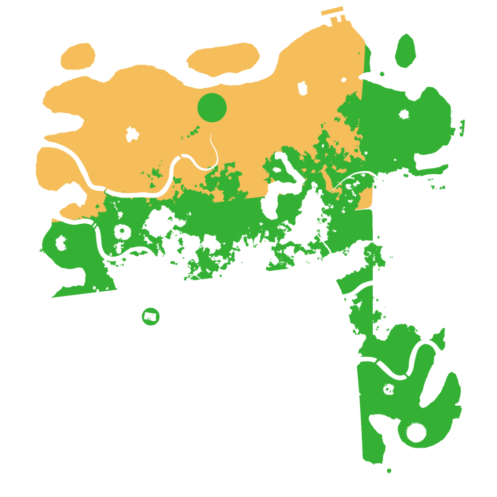 Biome Rust Map: Procedural Map, Size: 4500, Seed: 460144370