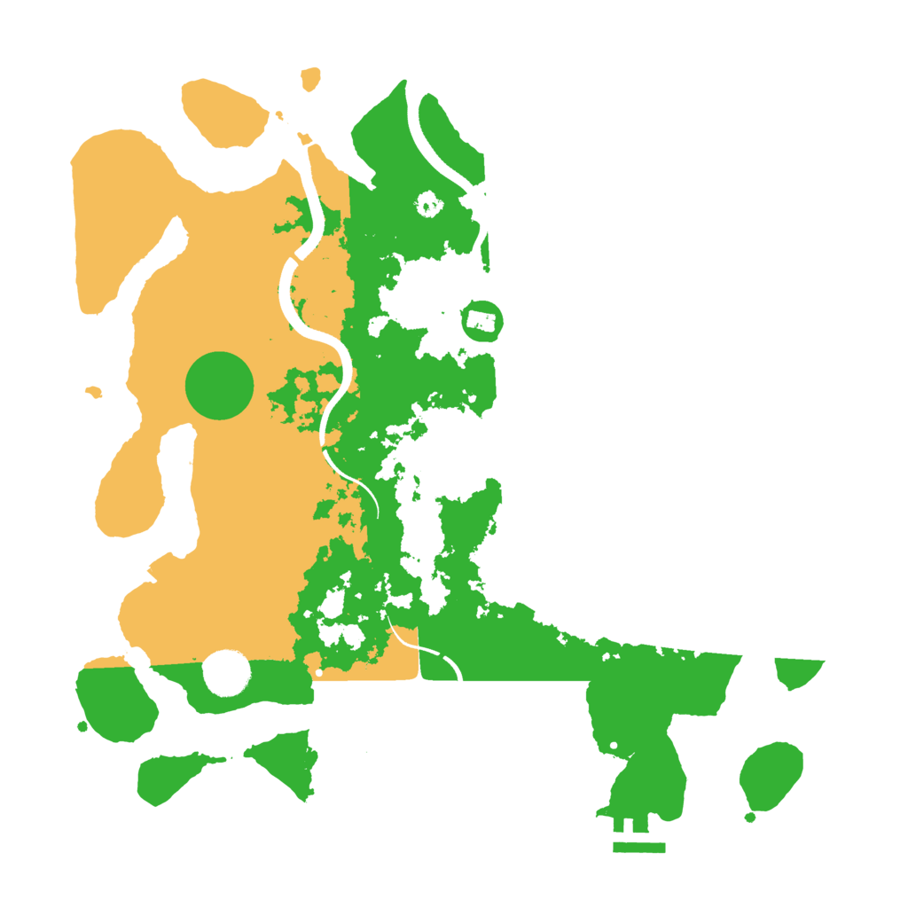 Biome Rust Map: Procedural Map, Size: 3500, Seed: 6521658