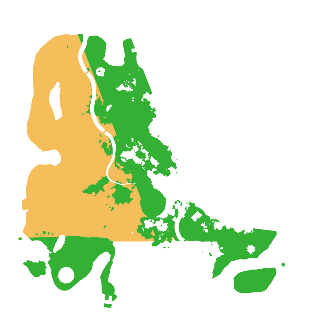 Biome Rust Map: Procedural Map, Size: 3500, Seed: 417902156