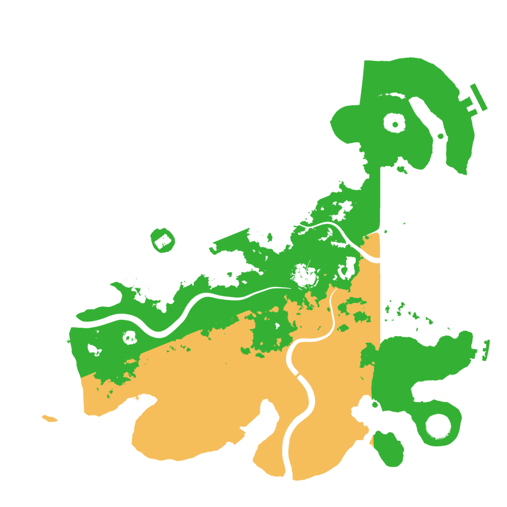 Biome Rust Map: Procedural Map, Size: 3600, Seed: 656919893