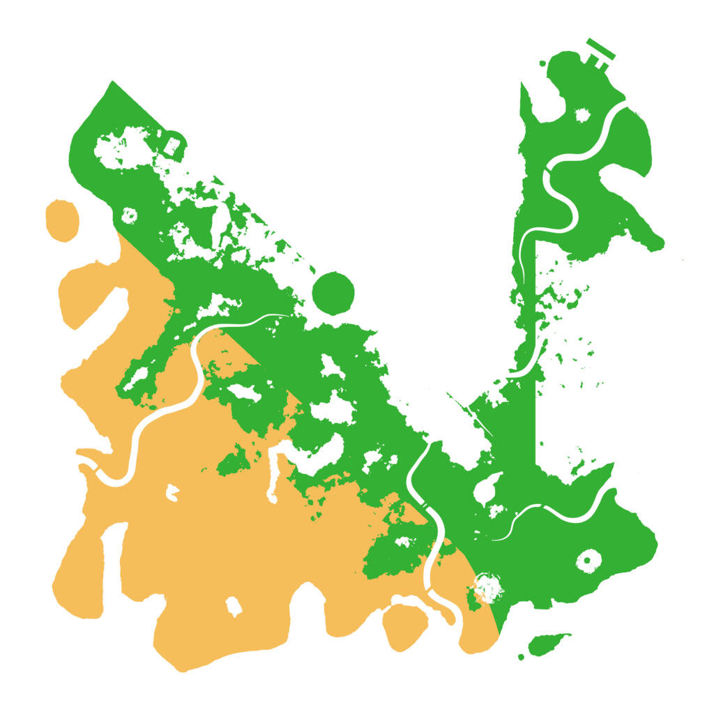 Biome Rust Map: Procedural Map, Size: 4500, Seed: 724801559