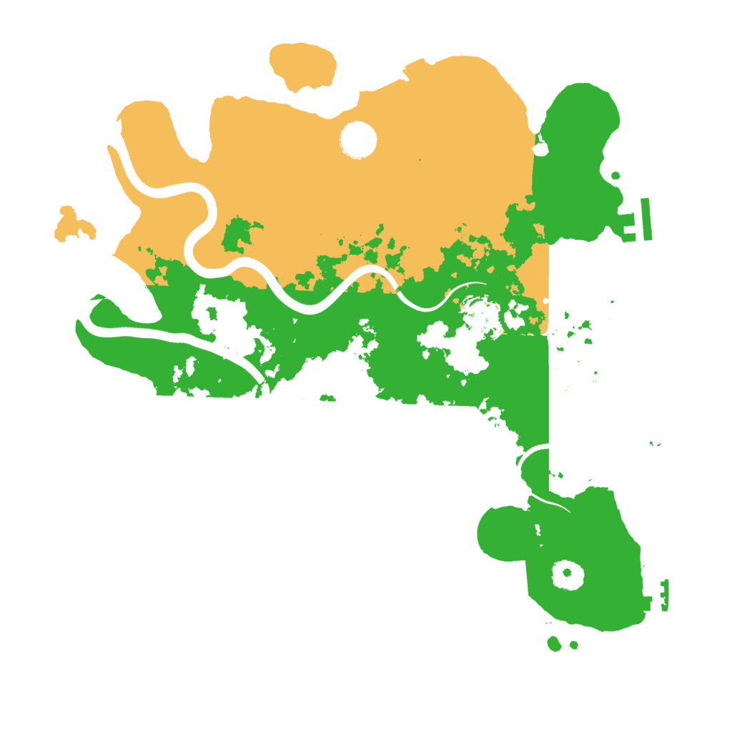 Biome Rust Map: Procedural Map, Size: 3500, Seed: 136265100