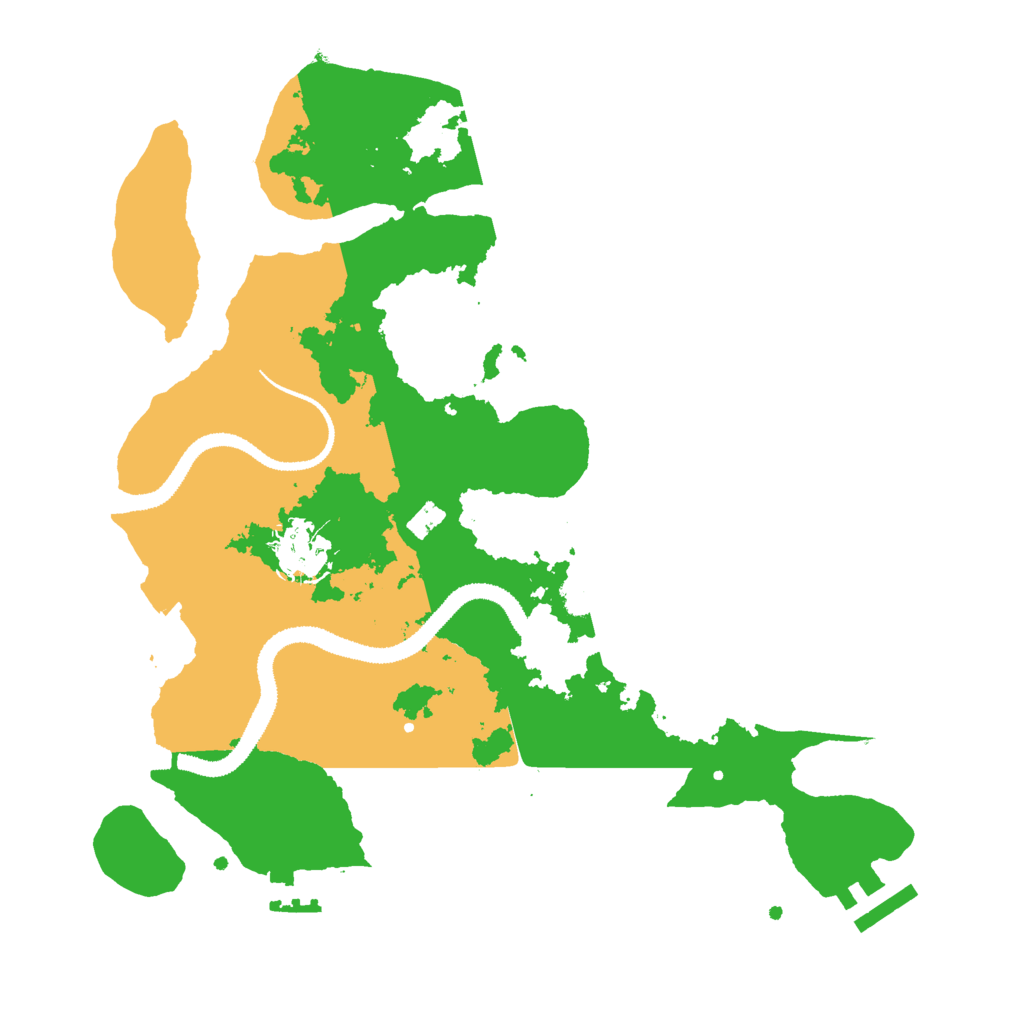Biome Rust Map: Procedural Map, Size: 3000, Seed: 1188810742