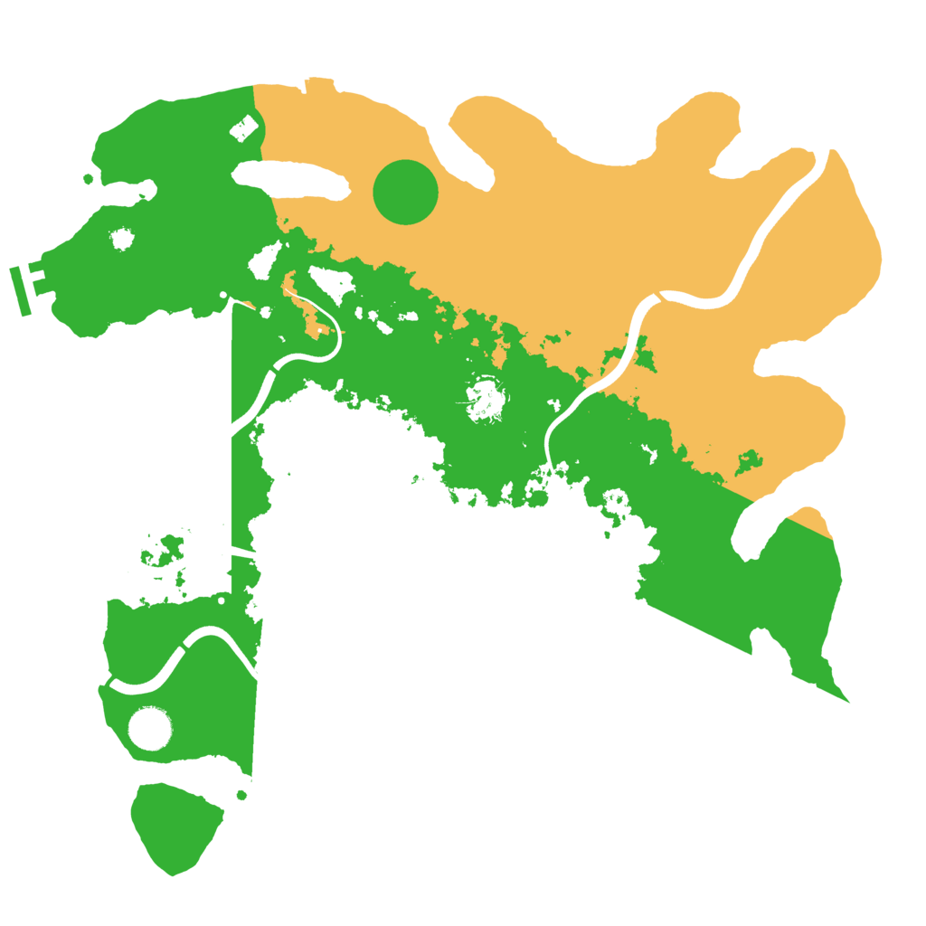 Biome Rust Map: Procedural Map, Size: 3750, Seed: 33985