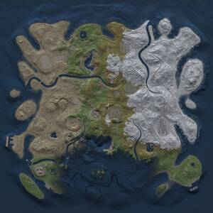 Thumbnail Rust Map: Procedural Map, Size: 4250, Seed: 1163181565, 16 Monuments