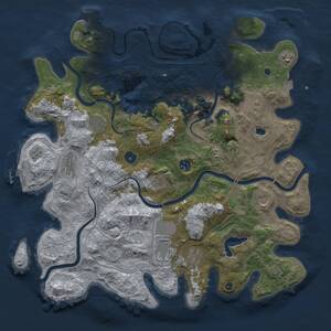 Thumbnail Rust Map: Procedural Map, Size: 4250, Seed: 424864481, 16 Monuments