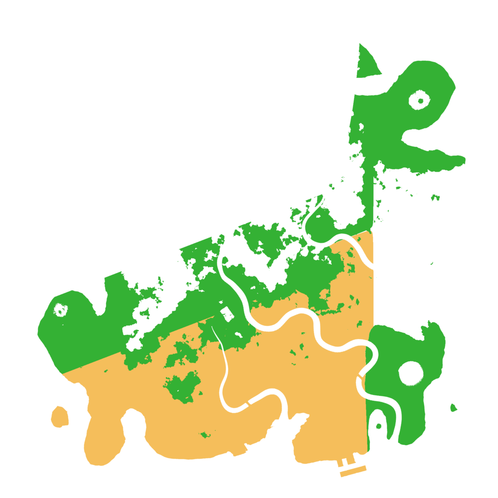 Biome Rust Map: Procedural Map, Size: 3800, Seed: 4012933