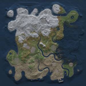 Thumbnail Rust Map: Procedural Map, Size: 3800, Seed: 4012933, 15 Monuments