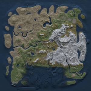 Thumbnail Rust Map: Procedural Map, Size: 5000, Seed: 451157514, 16 Monuments